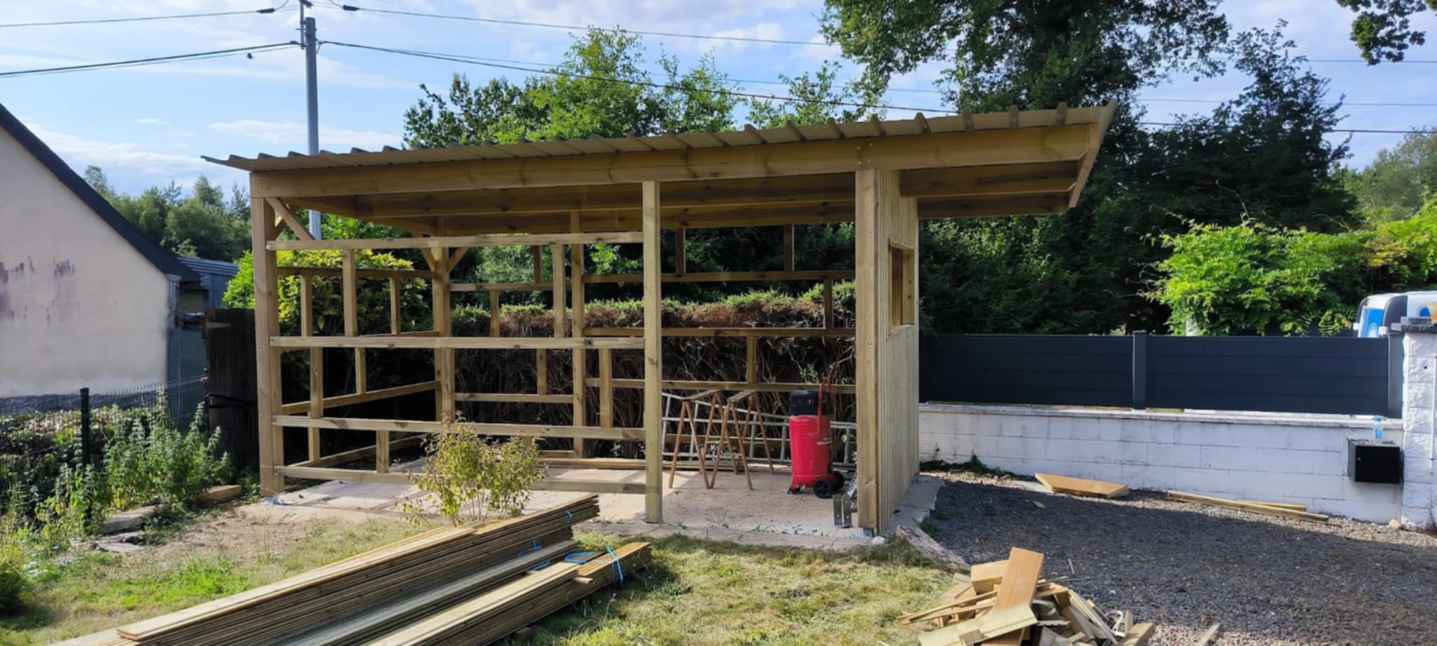 Création cabanon en cours